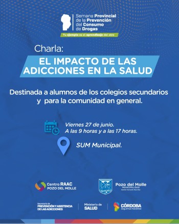 SEMANA DE PREVENCIÓN A LAS ADICCIONES